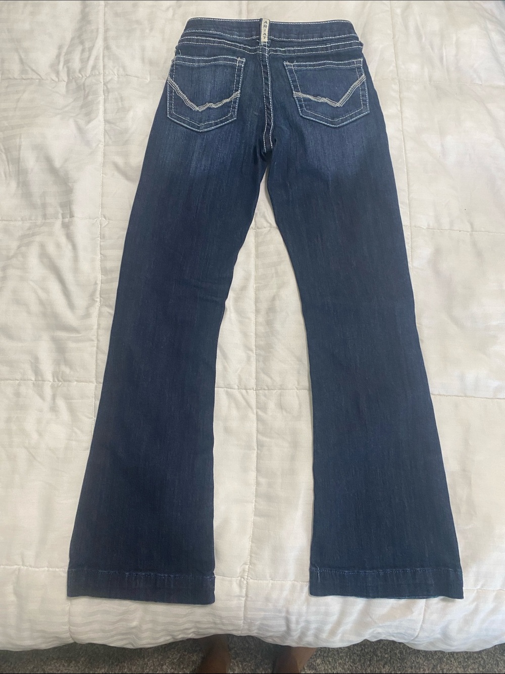Ariat Girls' Dark Blue Denim Bootcut Jeans